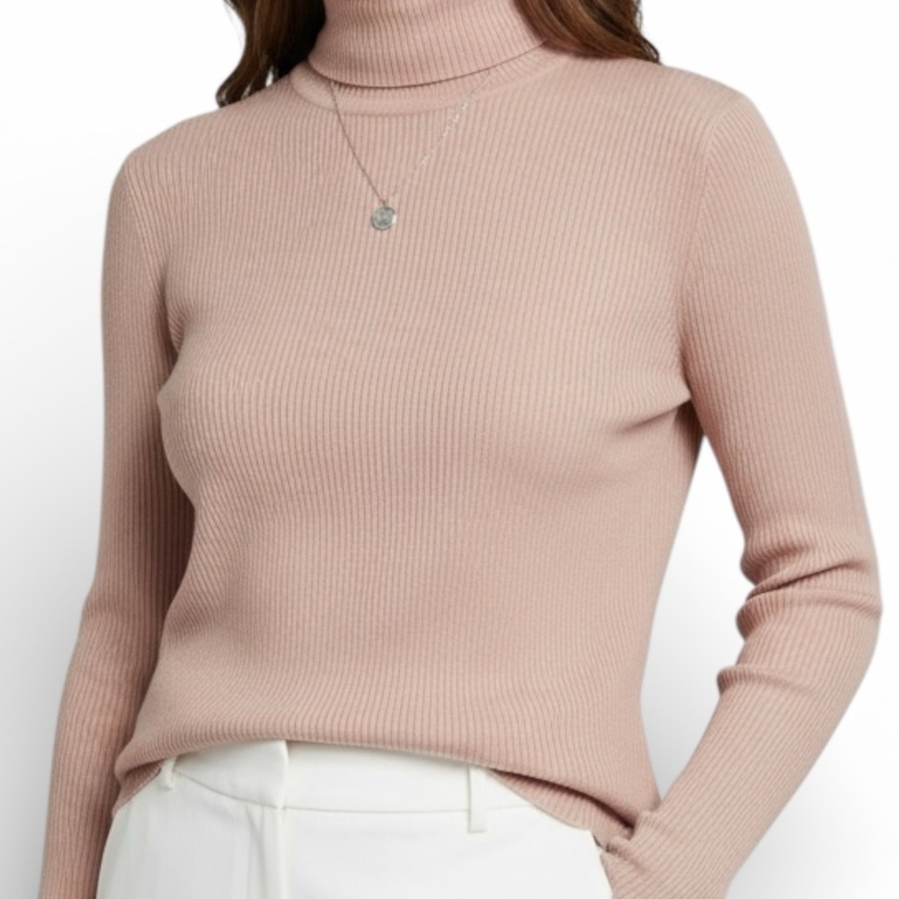 Simply Vera Vera Wang Blush Turtleneck Sweater